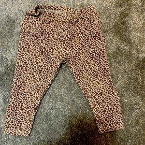 Zara Girls Leopard print leggings 18-24 months